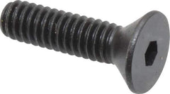 Holo-Krome - #8-32 UNC Hex Socket Drive, 82° Flat Screw - Alloy Steel, Black Oxide Finish, Fully Threaded, 5/8" OAL - Industrial Tool & Supply