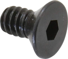 Holo-Krome - #10-24 UNC Hex Socket Drive, 82° Flat Screw - Alloy Steel, Black Oxide Finish, Fully Threaded, 3/8" OAL - Industrial Tool & Supply