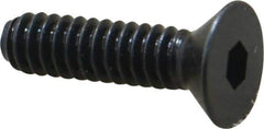 Holo-Krome - #10-24 UNC Hex Socket Drive, 82° Flat Screw - Alloy Steel, Black Oxide Finish, Fully Threaded, 3/4" OAL - Industrial Tool & Supply