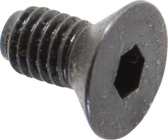 Holo-Krome - #10-32 UNF Hex Socket Drive, 82° Flat Screw - Alloy Steel, Black Oxide Finish, Fully Threaded, 3/8" OAL - Industrial Tool & Supply