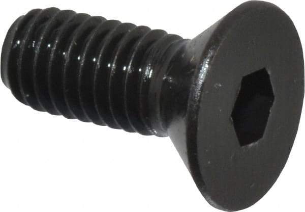 Holo-Krome - #10-32 UNF Hex Socket Drive, 82° Flat Screw - Alloy Steel, Black Oxide Finish, Fully Threaded, 1/2" OAL - Industrial Tool & Supply