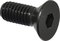 Holo-Krome - #10-32 UNF Hex Socket Drive, 82° Flat Screw - Alloy Steel, Black Oxide Finish, Fully Threaded, 1/2" OAL - Industrial Tool & Supply