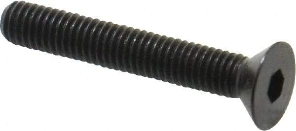 Holo-Krome - #10-32 UNF Hex Socket Drive, 82° Flat Screw - Alloy Steel, Black Oxide Finish, Fully Threaded, 1-1/4" OAL - Industrial Tool & Supply
