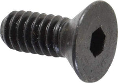 Holo-Krome - 1/4-20 UNC Hex Socket Drive, 82° Flat Screw - Alloy Steel, Black Oxide Finish, Fully Threaded, 5/8" OAL - Industrial Tool & Supply
