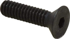 Holo-Krome - 1/4-20 UNC Hex Socket Drive, 82° Flat Screw - Alloy Steel, Black Oxide Finish, Fully Threaded, 1" OAL - Industrial Tool & Supply