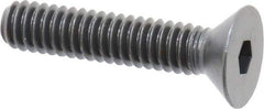 Holo-Krome - 1/4-20 UNC Hex Socket Drive, 82° Flat Screw - Alloy Steel, Black Oxide Finish, Fully Threaded, 1-1/4" OAL - Industrial Tool & Supply