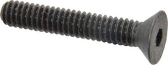 Holo-Krome - 1/4-20 UNC Hex Socket Drive, 82° Flat Screw - Alloy Steel, Black Oxide Finish, Fully Threaded, 1-1/2" OAL - Industrial Tool & Supply
