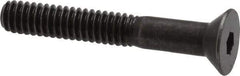 Holo-Krome - 1/4-20 UNC Hex Socket Drive, 82° Flat Screw - Alloy Steel, Black Oxide Finish, Partially Threaded, 1-3/4" OAL - Industrial Tool & Supply