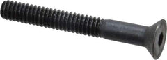 Holo-Krome - 1/4-20 UNC Hex Socket Drive, 82° Flat Screw - Alloy Steel, Black Oxide Finish, Partially Threaded, 2" OAL - Industrial Tool & Supply