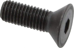 Holo-Krome - 1/4-28 UNF Hex Socket Drive, 82° Flat Screw - Alloy Steel, Black Oxide Finish, Fully Threaded, 3/4" OAL - Industrial Tool & Supply