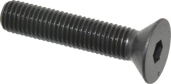 Holo-Krome - 1/4-28 UNF Hex Socket Drive, 82° Flat Screw - Alloy Steel, Black Oxide Finish, Fully Threaded, 1-1/4" OAL - Industrial Tool & Supply