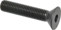 Holo-Krome - 1/4-28 UNF Hex Socket Drive, 82° Flat Screw - Alloy Steel, Black Oxide Finish, Fully Threaded, 1-1/4" OAL - Industrial Tool & Supply