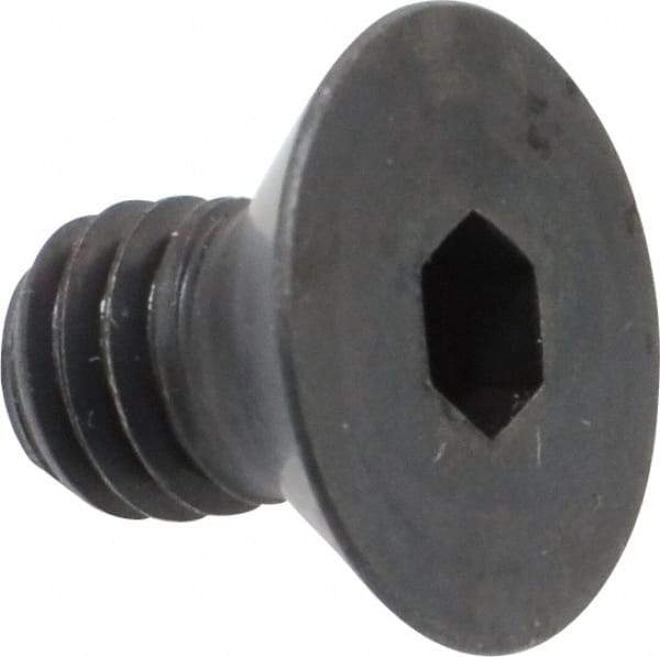 Holo-Krome - 5/16-18 UNC Hex Socket Drive, 82° Flat Screw - Alloy Steel, Black Oxide Finish, Fully Threaded, 1/2" OAL - Industrial Tool & Supply