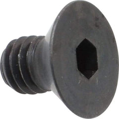 Holo-Krome - 5/16-18 UNC Hex Socket Drive, 82° Flat Screw - Alloy Steel, Black Oxide Finish, Fully Threaded, 1/2" OAL - Industrial Tool & Supply