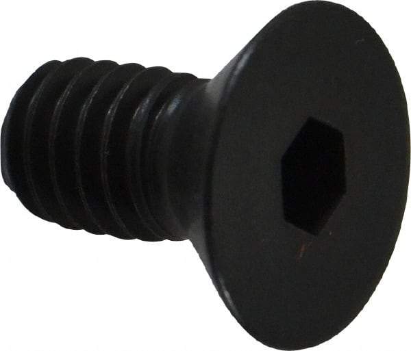 Holo-Krome - 5/16-18 UNC Hex Socket Drive, 82° Flat Screw - Alloy Steel, Black Oxide Finish, Fully Threaded, 5/8" OAL - Industrial Tool & Supply