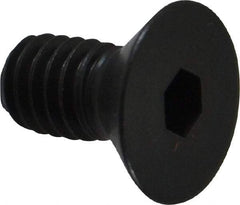 Holo-Krome - 5/16-18 UNC Hex Socket Drive, 82° Flat Screw - Alloy Steel, Black Oxide Finish, Fully Threaded, 5/8" OAL - Industrial Tool & Supply