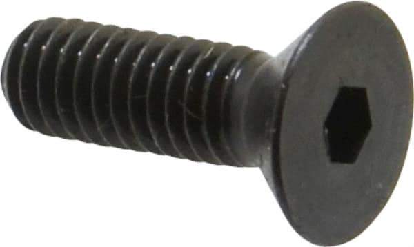 Holo-Krome - 5/16-18 UNC Hex Socket Drive, 82° Flat Screw - Alloy Steel, Black Oxide Finish, Fully Threaded, 1" OAL - Industrial Tool & Supply