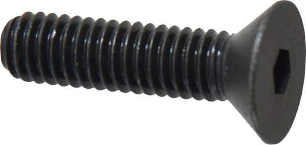 Holo-Krome - 5/16-18 UNC Hex Socket Drive, 82° Flat Screw - Alloy Steel, Black Oxide Finish, Fully Threaded, 1-1/4" OAL - Industrial Tool & Supply