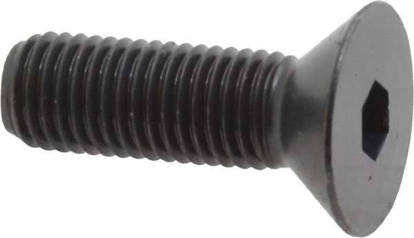 Holo-Krome - 5/16-24 UNF Hex Socket Drive, 82° Flat Screw - Alloy Steel, Black Oxide Finish, Fully Threaded, 1" OAL - Industrial Tool & Supply
