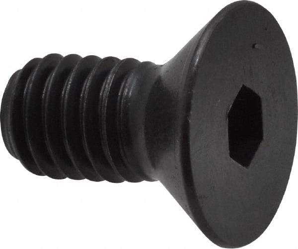Holo-Krome - 3/8-16 UNC Hex Socket Drive, 82° Flat Screw - Alloy Steel, Black Oxide Finish, Fully Threaded, 3/4" OAL - Industrial Tool & Supply