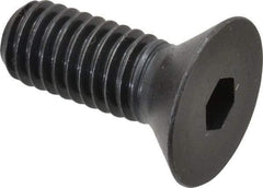 Holo-Krome - 3/8-16 UNC Hex Socket Drive, 82° Flat Screw - Alloy Steel, Black Oxide Finish, Fully Threaded, 1" OAL - Industrial Tool & Supply