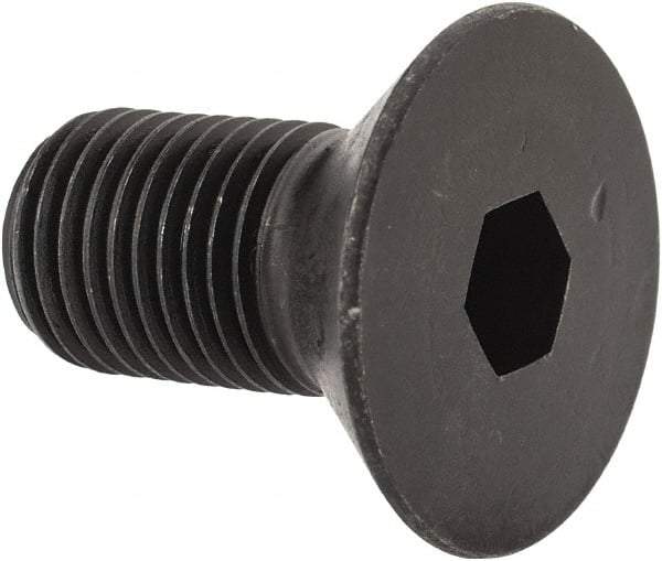 Holo-Krome - 3/8-24 UNF Hex Socket Drive, 82° Flat Screw - Alloy Steel, Black Oxide Finish, Fully Threaded, 3/4" OAL - Industrial Tool & Supply