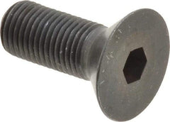Holo-Krome - 3/8-24 UNF Hex Socket Drive, 82° Flat Screw - Alloy Steel, Black Oxide Finish, Fully Threaded, 1" OAL - Industrial Tool & Supply