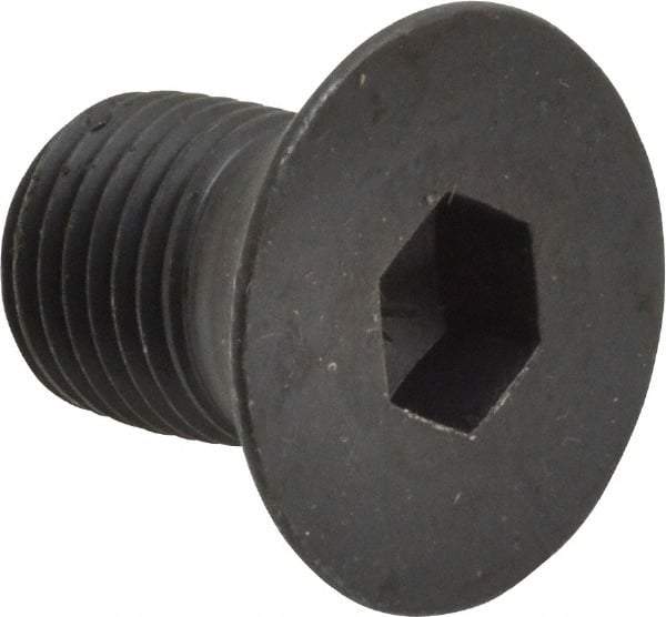Holo-Krome - 1/2-20 UNF Hex Socket Drive, 82° Flat Screw - Alloy Steel, Black Oxide Finish, Fully Threaded, 3/4" OAL - Industrial Tool & Supply