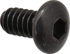 Holo-Krome - #10-24 UNC Hex Socket Drive, Button Screw - Alloy Steel, Black Oxide Finish, Fully Threaded, 3/8" Length Under Head - Industrial Tool & Supply