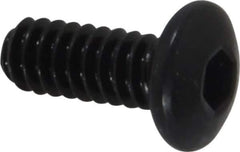 Holo-Krome - #10-24 UNC Hex Socket Drive, Button Screw - Alloy Steel, Black Oxide Finish, Fully Threaded, 1/2" Length Under Head - Industrial Tool & Supply