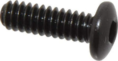 Holo-Krome - #10-24 UNC Hex Socket Drive, Button Screw - Alloy Steel, Black Oxide Finish, Fully Threaded, 5/8" Length Under Head - Industrial Tool & Supply