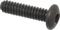 Holo-Krome - #10-24 UNC Hex Socket Drive, Button Screw - Alloy Steel, Black Oxide Finish, Fully Threaded, 3/4" Length Under Head - Industrial Tool & Supply