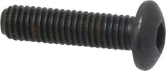 Holo-Krome - #10-32 UNF Hex Socket Drive, Button Screw - Alloy Steel, Black Oxide Finish, Fully Threaded, 3/4" Length Under Head - Industrial Tool & Supply