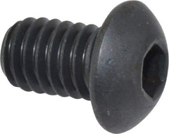 Holo-Krome - 5/16-18 UNC Hex Socket Drive, Button Screw - Alloy Steel, Black Oxide Finish, Fully Threaded, 1/2" Length Under Head - Industrial Tool & Supply