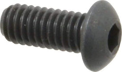 Holo-Krome - 5/16-18 UNC Hex Socket Drive, Button Screw - Alloy Steel, Black Oxide Finish, Fully Threaded, 3/4" Length Under Head - Industrial Tool & Supply