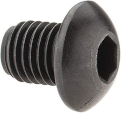 Holo-Krome - 5/16-24 UNF Hex Socket Drive, Button Screw - Alloy Steel, Black Oxide Finish, Fully Threaded, 3/8" Length Under Head - Industrial Tool & Supply