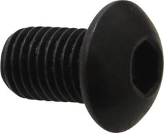 Holo-Krome - 5/16-24 UNF Hex Socket Drive, Button Screw - Alloy Steel, Black Oxide Finish, Fully Threaded, 1/2" Length Under Head - Industrial Tool & Supply