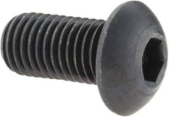 Holo-Krome - 5/16-24 UNF Hex Socket Drive, Button Screw - Alloy Steel, Black Oxide Finish, Fully Threaded, 5/8" Length Under Head - Industrial Tool & Supply