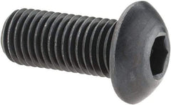 Holo-Krome - 5/16-24 UNF Hex Socket Drive, Button Screw - Alloy Steel, Black Oxide Finish, Fully Threaded, 3/4" Length Under Head - Industrial Tool & Supply