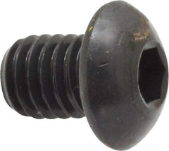 Holo-Krome - 3/8-16 UNC Hex Socket Drive, Button Screw - Alloy Steel, Black Oxide Finish, Fully Threaded, 1/2" Length Under Head - Industrial Tool & Supply