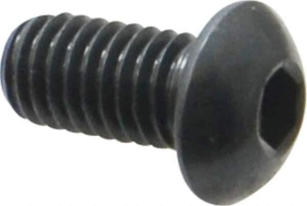 Holo-Krome - 3/8-16 UNC Hex Socket Drive, Button Screw - Alloy Steel, Black Oxide Finish, Fully Threaded, 3/4" Length Under Head - Industrial Tool & Supply