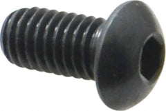 Holo-Krome - 3/8-16 UNC Hex Socket Drive, Button Screw - Alloy Steel, Black Oxide Finish, Fully Threaded, 3/4" Length Under Head - Industrial Tool & Supply