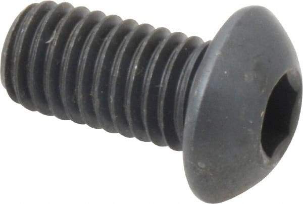 Holo-Krome - 1/2-13 UNC Hex Socket Drive, Button Screw - Alloy Steel, Black Oxide Finish, Fully Threaded, 1" Length Under Head - Industrial Tool & Supply