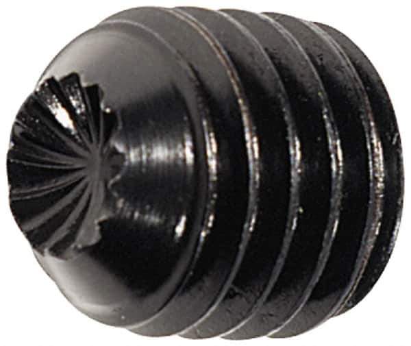 Holo-Krome - 5/16-18 UNC, 3/4" OAL, Internal Knurl Point Set Screw - Grade ASTM F912 Alloy Steel, 5/32" Key - Industrial Tool & Supply