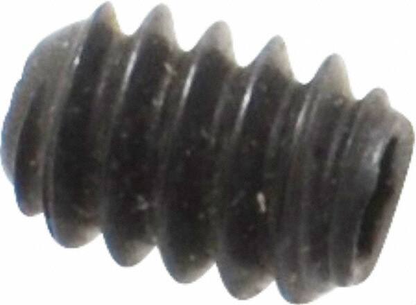 Holo-Krome - #6-32 UNC, 3/16" OAL, Internal Knurl Point Set Screw - Grade 8 Alloy Steel, 1/16" Key - Industrial Tool & Supply