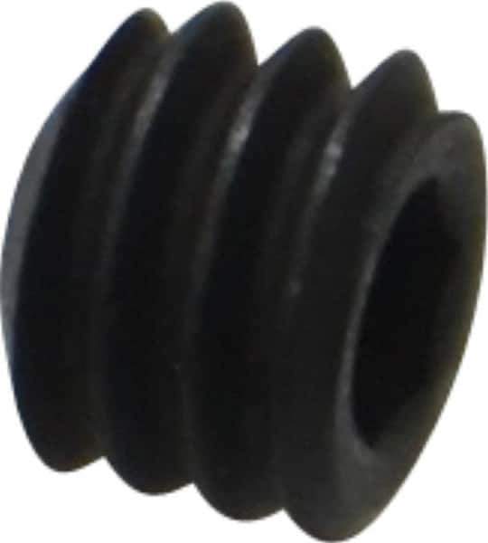 Holo-Krome - #8-32 UNC, 1/8" OAL, Internal Knurl Point Set Screw - Grade 8 Alloy Steel, 5/64" Key - Industrial Tool & Supply