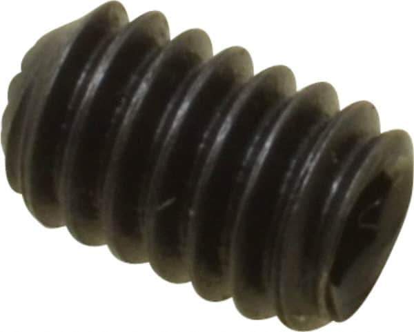Holo-Krome - #8-32 UNC, 1/4" OAL, Internal Knurl Point Set Screw - Grade 8 Alloy Steel, 5/64" Key - Industrial Tool & Supply