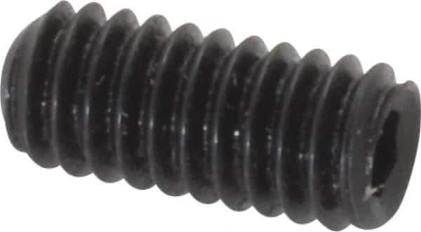 Holo-Krome - #8-32 UNC, 3/8" OAL, Internal Knurl Point Set Screw - Grade 8 Alloy Steel, 5/64" Key - Industrial Tool & Supply