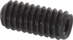 Holo-Krome - #8-32 UNC, 3/8" OAL, Internal Knurl Point Set Screw - Grade 8 Alloy Steel, 5/64" Key - Industrial Tool & Supply