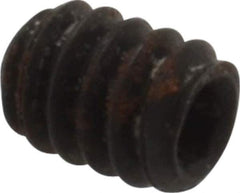 Holo-Krome - #10-24 UNC, 1/4" OAL, Internal Knurl Point Set Screw - Grade 8 Alloy Steel, 3/32" Key - Industrial Tool & Supply